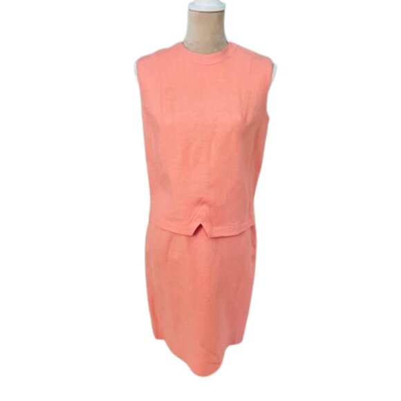 Vintage 1960's Jackie O Moygashel Irish Linen Skirt Suit Small - Picture 1 of 14